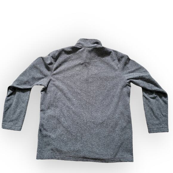 Eddie Bauer Full Zip Fleece Mock Neck Dark Gray Sweater Men Sz L - Picture 5 of 7